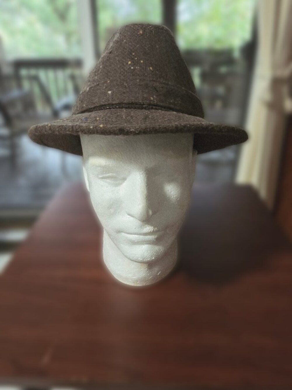 Men's Reddish Brown, Tweed, Trilby Hat